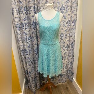 Speechless Short Robin Egg Blue Formal Gown